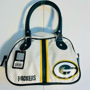 Green Bay Packers White and Green Women's Bag Purse